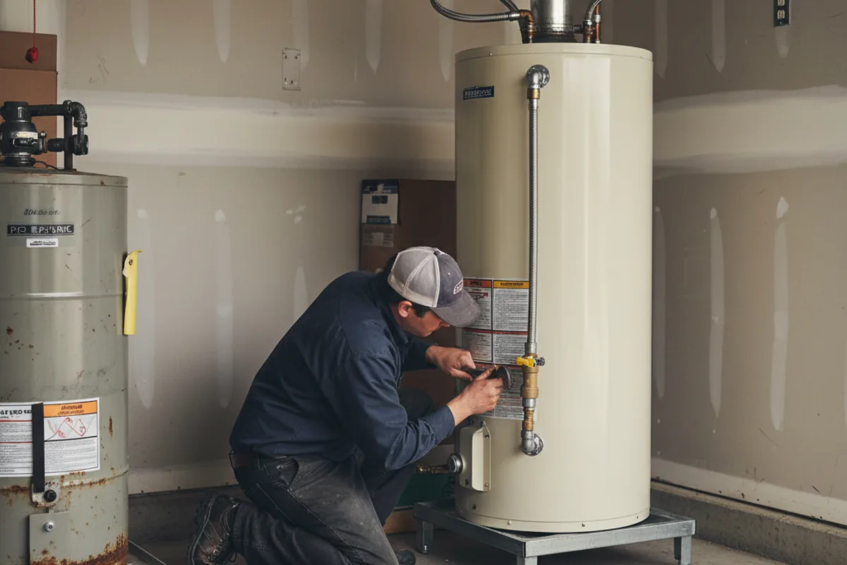 Water heater and shutoff valve replacement in Keaau